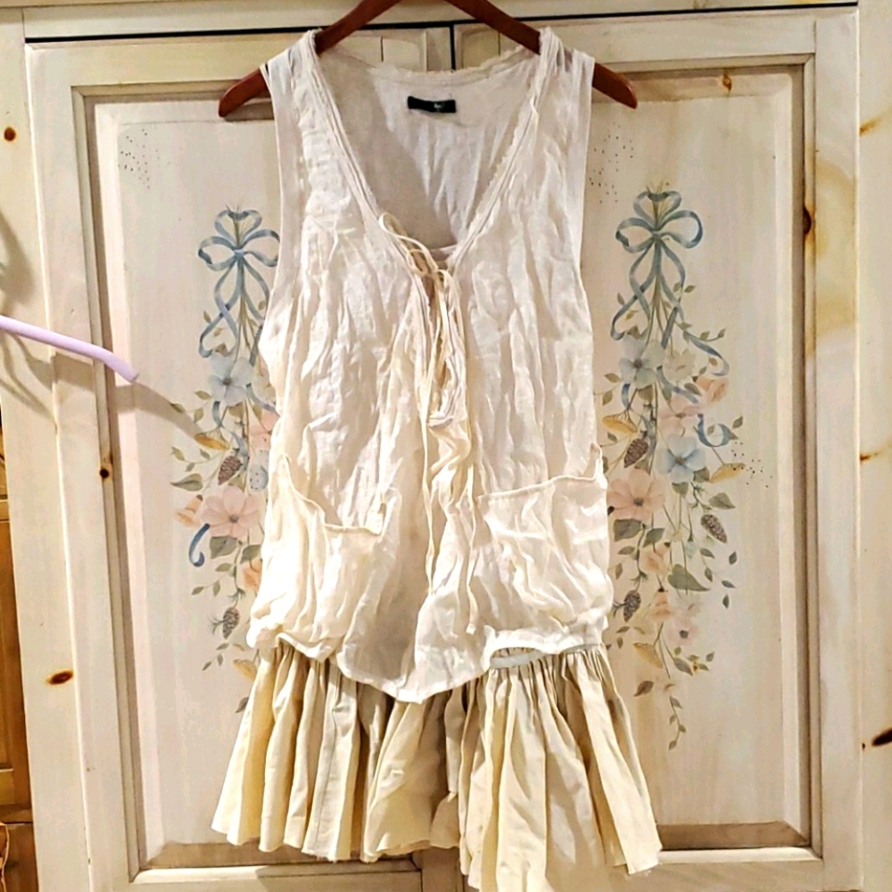 Dress 2 piece drop waist pleats S/M/L Free People